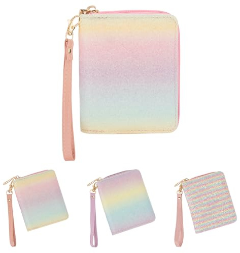 Kids Wallet for Girls, Birthday Gifts for 5 6 7 8 9 10 11 12 13 Year Old Girl, Cute Little Girls Wristlet Wallet for Kids, Christmas Stocking Stuffers Gift for 6-14 Teen Girl Preppy Trendy Stuff, Pink