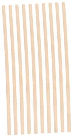 NUOBESTY Baguettes Décoratives en Bois 6 Mm X 30 Cm, Moulures de Fenêtre Moustiquaire Diy, Lot de 12 Pièces, Finition Bois Naturel, pour Bricolage, Décoration et Accessoire Photo
