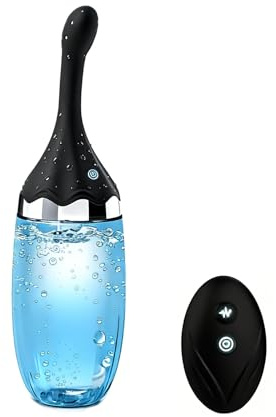 Enema Douche for Men, Automatic Electric Douches for Men & Women with 360° Nozzle, Remote Control 20oz Large Capacity Anti-Reflux Design Food-Grade Silicone for Safe & Comfortable Use