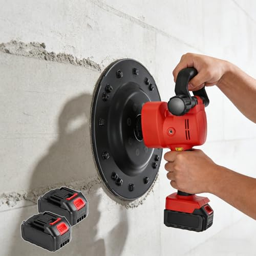 Palmare Cazzuola Cazzuola Cazzuola 1680 W, Cazzuola elettrica per intonacare le pareti, 6 velocità variabile Cordless Cemento Mortaio Strumento di costruzione superficiale