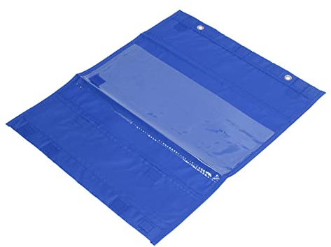 AUNMAS Tabella Tascabile Magnetica, Organizzatore di Orari di Classe in Poliestere PVC, 5 Righe Trasparenti, Magneti per Lavagna e Anelli per Appendere, per Centri di Apprendimento per Insegnanti