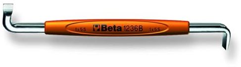 Beta 1236B .8mm x 4mm Offset Screwdriver for Slotted Head Screws