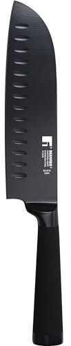 Bergner Black Blade Coltelli asiatici, Stainless Steel, Nero, Santoku