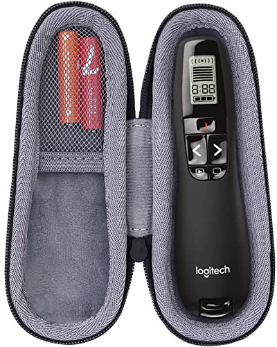 co2CREA Hart reiseschutzhülle Etui Tasche für Logitech R700 R800 Wireless Presenter Laserpointer, Nur Tasche