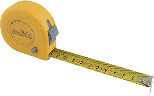 SOLIDO Roll-Maßband | Rollmeter | Bandmaß | Länge: 5m | mit Quick-Arretierung