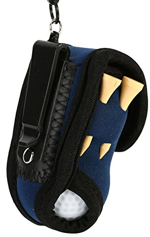 VBESTLIFE Golfball Tasche Golf Halter Clip Utility Pouch Portable Sport Golf Zubehör mit Tees und Bälle Handtasche für Golf-Liebhaber