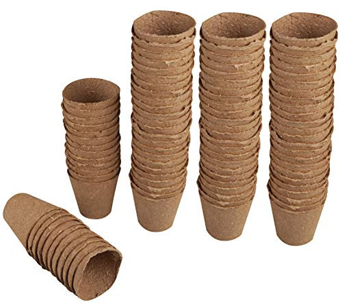 Windhager Lot de 48 Pots de Culture Ronds sans Tourbe - 6 cm - 04344 - Marron