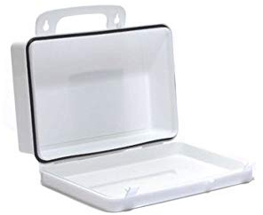 Kemp USA 10 Capacity Unit Plastic First Aid Kit Box with Weather-Resistant Gasket Empty Mountable Medical Storage Case Durable Living Hinge & Secure Clasps (Small)