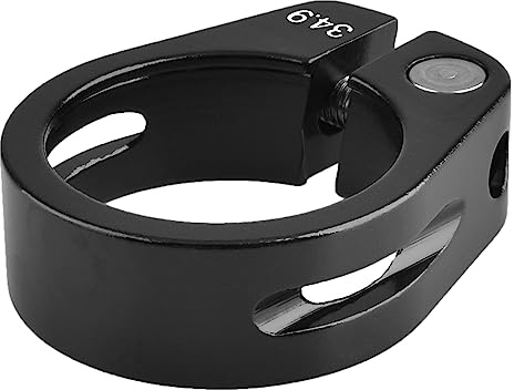 TRIWONDER Cykelsadelstolpe klämma 31,8 mm 34,9 mm snabbfrigörande stolpe klämma för MTB cykel vägcykel (svart, 34,9 mm)