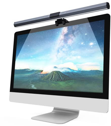 Anpro Barra de Luz de Pantalla Luz de Trabajo LED de Lectura Electrónica, Luz de Monitor de Computadora USB con Control de Pantalla Táctil, Temperatura de 3 Colores, Brillo Ajustable