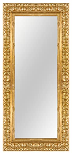 Online-GalleryKing Wandspiegel nach Maß 80 x 100 cm Gold Barock Shabby Vintage für | Flur | Badezimmer | Wohnzimmer | Schlafzimmer | Spiegel Rahmen OGK-EH15
