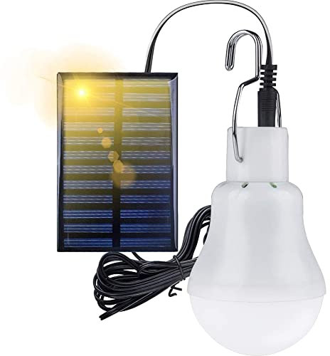 HEIBTENY Selbstleuchtende glühbirne,solar lampe innen,glühbirne ohne stromanschluss,für Camping,Wandern,Angeln,Gartenhaus