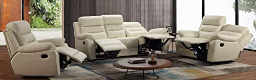 Mapo Möbel Voll-Leder Sofagarnitur Fernsehsofas Relaxsofas 5131-3+2+1-2119