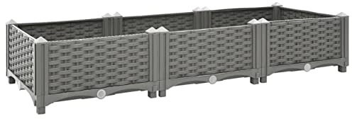 SHUJING Garden Hoops For Raised Beds,Raised Planter,Vegetable Garden Kit,Raised Bed 120x40x23 cm Polypropylene