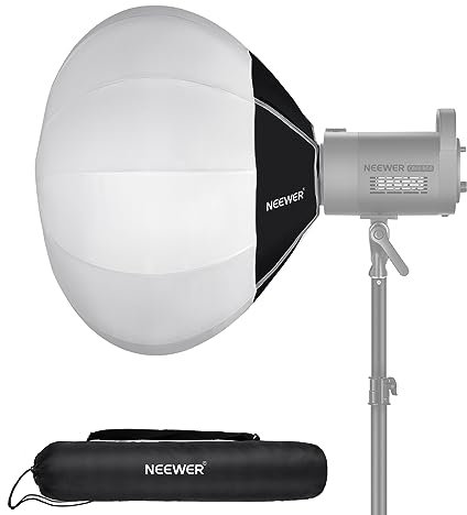 NEEWER 50cm Laternen Softbox, schnell öffnender 360° Lichtdiffusor, Bowens Halterung Softbox mit Nylonlegierung für RGB CB60 CB60B CB200B MS60B MS60C MS150B kontinuierliche LED Videoleuchten, NS20L