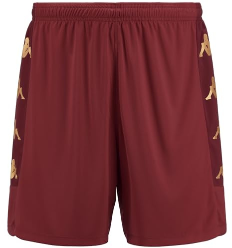 Kappa Short, GONDO, Short de fútbol, Granate, L, Hombre