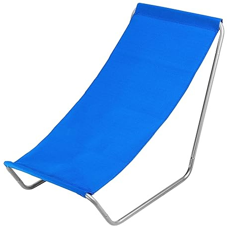 KADAX Sedia da spiaggia, pieghevole, con borsa per il trasporto, con capacità di carico fino a 100 kg, impermeabile, pieghevole, per giardino, spiaggia, terrazza, balcone (blu)