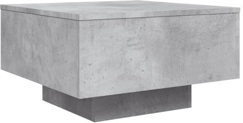 vidaXL Salontafel 55x55x31 cm bewerkt hout betongrijs