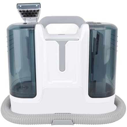 Generic Máquina de Limpieza de Alfombras, 15 KPa Strong Suction 450W Spot Cleaner Cleaner Design Compact Compact 6 Cabeza de Cepillo Diferente 1000ml 1800 Ml Tanque de Agua para la Cortina del Cojín
