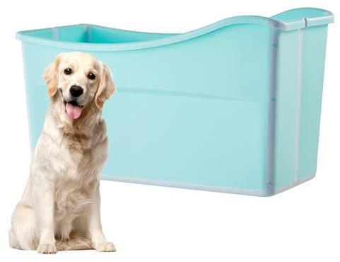 Piscina Infantil, Piscina Plegable para Perros, Piscina para Mascotas Perros, Bañeras para Perro, Bañera Portátil para Mascotas, Piscina Grande para Perros con Orificio De Drenaje,Verde