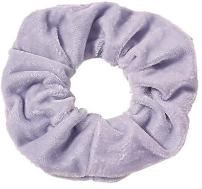5 elastici per capelli da donna, in velluto, per capelli, morbidi e spessi, con elastico, a coda di cavallo, per donne, lilla