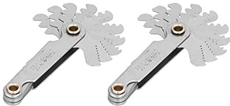 Jauge de Filetage, 20 Lames, Outil de Mesure Métrique du Pas de Vis en Acier Inoxydable pour le Traitement Mécanique des Filetages