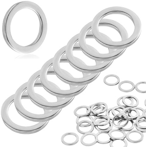 30 Pezzi Rondelle Alzaporta, M10 Rondelle Acciaio Inox, Acciaio Inossidabile 304, Rondelle Piane, Guarnizioni, Adatto per Porte, Biciclette, Accessori di Macchinari