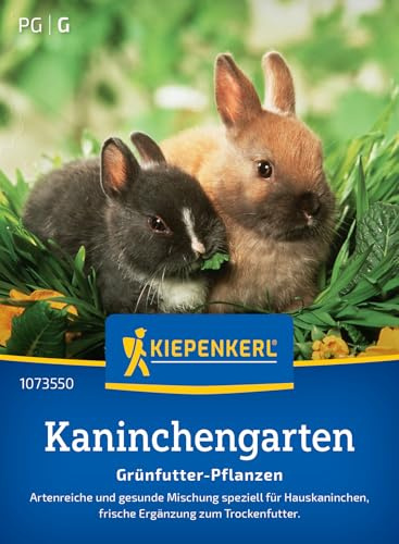 Kiepenkerl Kaninchengartensamen Grünfutter Mischung 1073550, Saatgut | Artenreiche und gesunde Futtersaaten speziell für Hauskaninchen