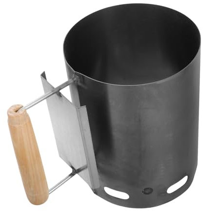 POPETPOP Outdoor Camping Stove Capacity Chimney Starter for Bbq Grill Easy to Use Handle for Camping and Outdoor Grilling
