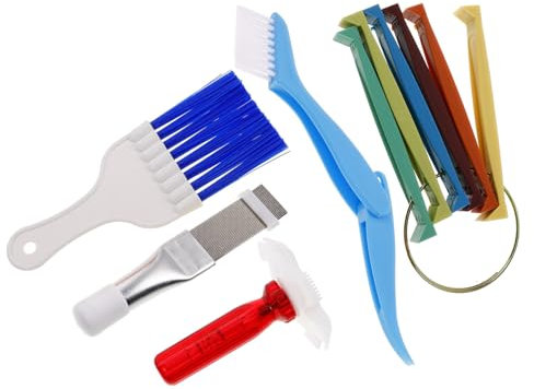 BUGUUYO Brosse De Nettoyage Pour Peigne De Climatiseur Peigne à Ailettes Nettoyeur De Bobine Outil De Réparation De Radiateur Nettoyant Pour Climatiseur De Camping-