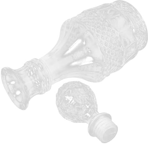 IMIKEYA Decanter Per Whisky e Vino in Vetro Trasparente 500ml, Bottiglia Di Vetro Decorativa Superficie Liscia e Resistente All'usura, Complemento D'arredo Per Casa e Regalo Festa