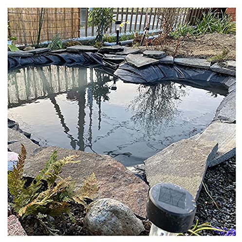 Reinforced Pond Liner - 0.32mm Tear & Cold Resistant Tarpaulin for Fish & Plants, Prefabricated 1x7m (28x296ft) - Durable, Safe Water Feature Solution