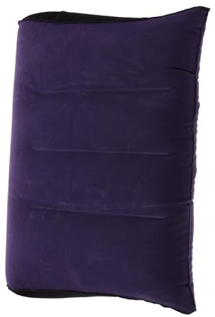 Uonlytech Oreiller de Camping Gonflable en PVC Support Lombaire Confortable et Surface en Flocage, Camping Voyages en Voiture