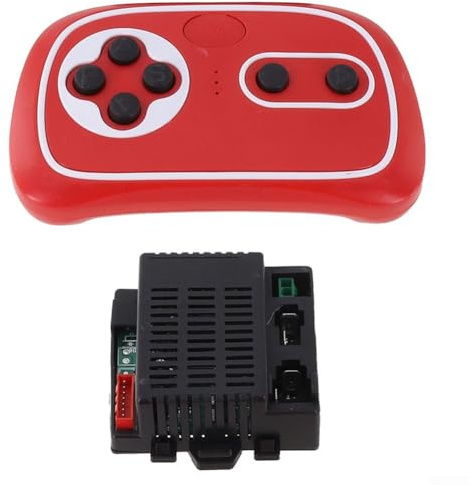 RX75 12V Empfänger und Fernbedienung Set für Kinder Elektroauto, 2.4G BT Steuerungsmodul mit Sanftanlauf, Kompatibel mit 7-Pin Buchse, Ersatzteil für Spielzeugfahrzeug(Full set)