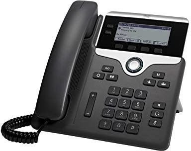 Cisco Teléfono VoIP CP-7821-K9, Gris Oscuro Negro y Plateado
