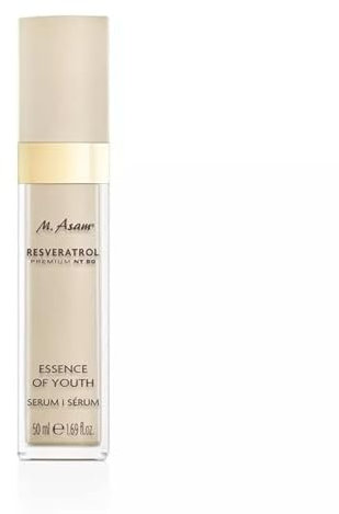 M. Asam RESVERATROL PREMIUM NT50 Essence of Youth Serum (100 ml) – Anti-Aging Serum mit Hyaluron Serum & Essenz, strafft die Haut, bewahrt jugendlichen Glow, intensive Gesichtspflege