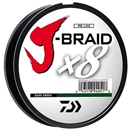 J-BRAIDX8, Filler Spool, Multi-Color, Mono Dia.= 6lb.
