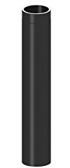 Ofenrohr Längenelement doppelwandig, mit 1000mm Länge, Ø 150mm Durchmesser; schwarz lackiert