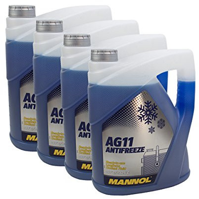 4X MANNOL MN4011-5 Longterm Antifreeze AG11-40°C Kühlerfrostschutz 5L