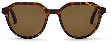 TAKE A SHOT Holz-Sonnenbrille Damen Panto Havana, Eckig, Rund, Braune Gläser, UV400 Sonnenbrille Holz FRANCIS