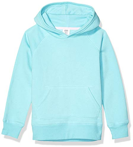Amazon Essentials Sweatshirt à Capuche à Enfiler Fille, Bleu des Mers du Sud, 11-12 Ans