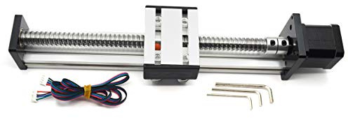 Befenybay 200mm Verfahrlänge Lineare Schienenführung Kugelumlaufspindel SFU1605 mit NEMA17 Schrittmotor für DIY CNC Router Teile X Y Z Linear Stage Actuator