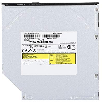 Tosuny Graveur de graveur de DVD intégré Enregistreur de DVD Lecteur Optique Interne Lecteur de CD/DVD/VCD pour Ordinateur Portable, Installation sans Lecteur