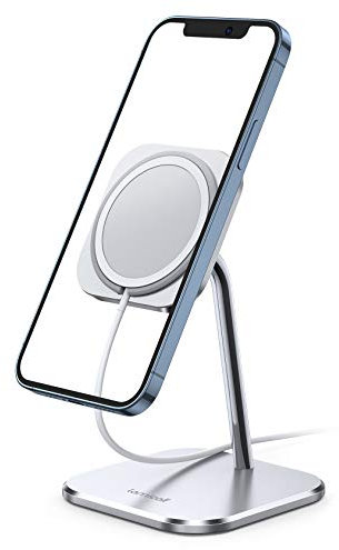 Lamicall Handy Ständer für 2023 MagSafe - Verstellbarer Aluminium Halter Halterung für iPhone 17 16 15 14 Pro Max Plus, Air, SE3, iPhone 13 12 Pro Max [MagSafe Nicht Enthalten]