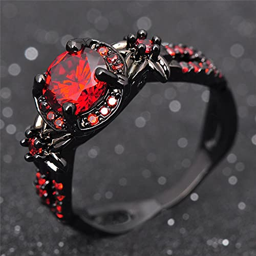 Ring Ringe Damen Bijouterie Herren Luxus Weiblicher Grüner Runder Stein Ring Charme Schwarz Gold Eheringe Für Frauen Versprechen Liebe Blume Verlobungsring