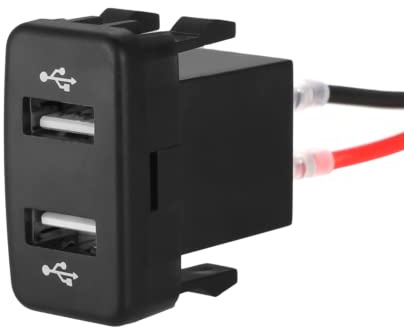 Cargador de Coche con Doble Puerto USB 12V para Toyota,Adaptador de Enchufe