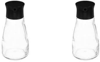 SHERCHPRY Lot de 2 récipients en verre pour sauce soja - Distributeur d'huile et de sauce - Distributeur d'huile d'olive - Distributeur d'huile de cuisine