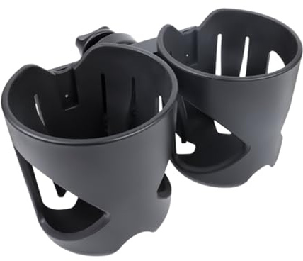 Stroller Cup Holder, Pram Cup Holder, 360 Degree Rotatable Double Cup Holder, Caliber Designed Cup Holder For, Mess Wheelchair Cup, Water Bottle Cup Holder Cup Holder For Pram