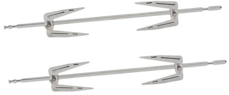 UTHCLO 2sets Forchette Girevoli Per Pollo Da Cucina Forchette Per Pollo Arrosto Al Forno Forniture Per Forno Utensili Da Cucina Per Barbecue