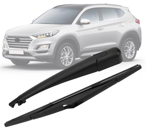 Braccio e Spazzola Tergilunotto Posteriore Compatibile con Hyundai Tucson 2013-2015 i30 PB 2008-2014, Braccio Tergicristallo Posteriore Gomma Kit Impermeabile